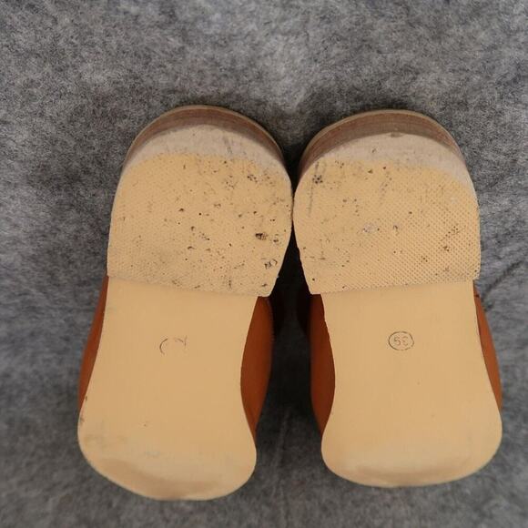 Shoes Womens 39 Mule Flats Slip On Fashion Casual Brown Pointed Toe Classic Boho - Picture 10 of 11